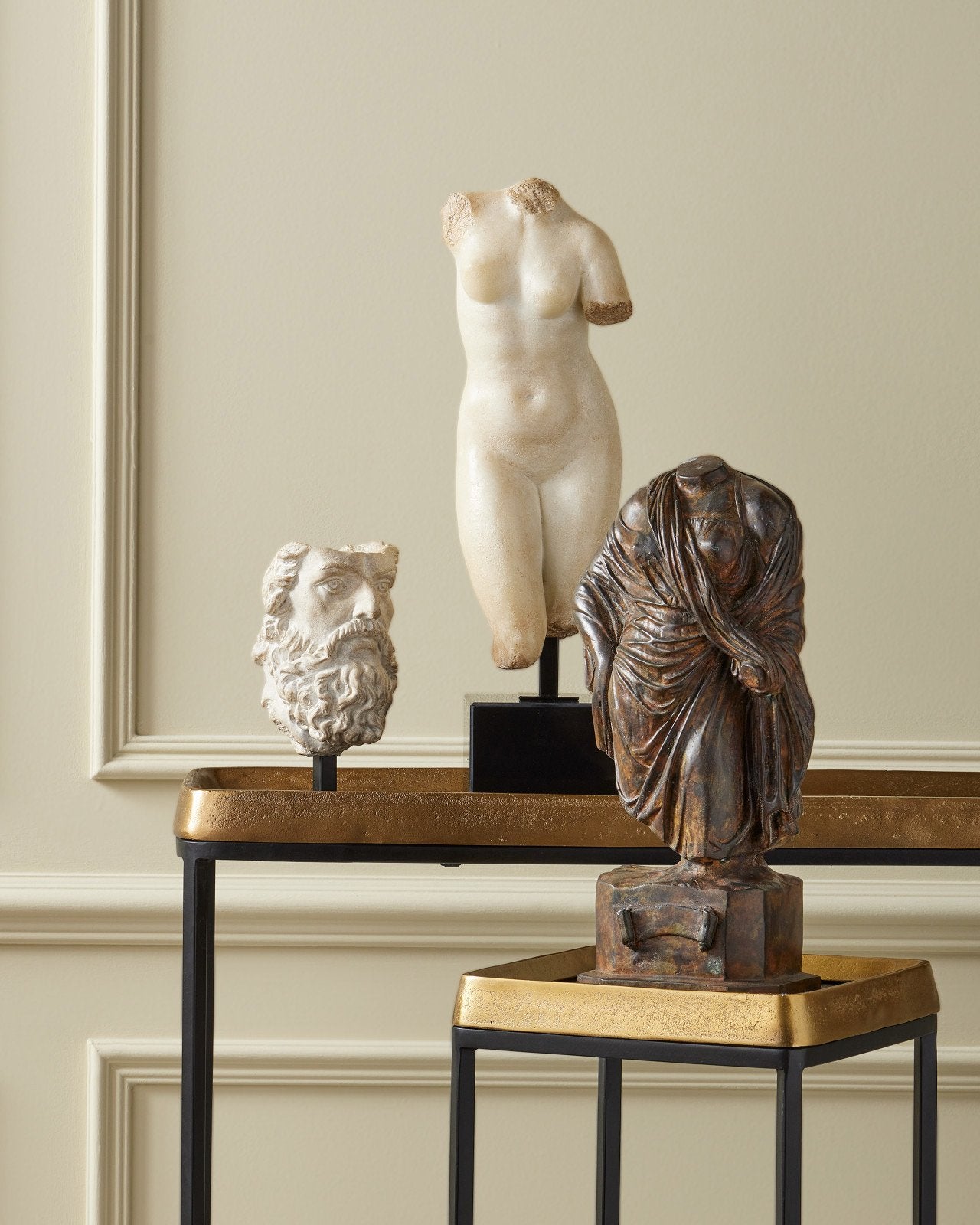 Greek Female Torso Bronze